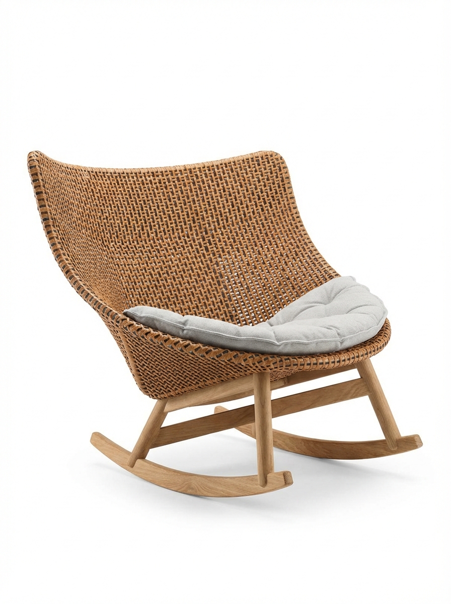 DEDON MBRACE Schaukelstuhl, Seville / Sitzkissen, Ausstellung